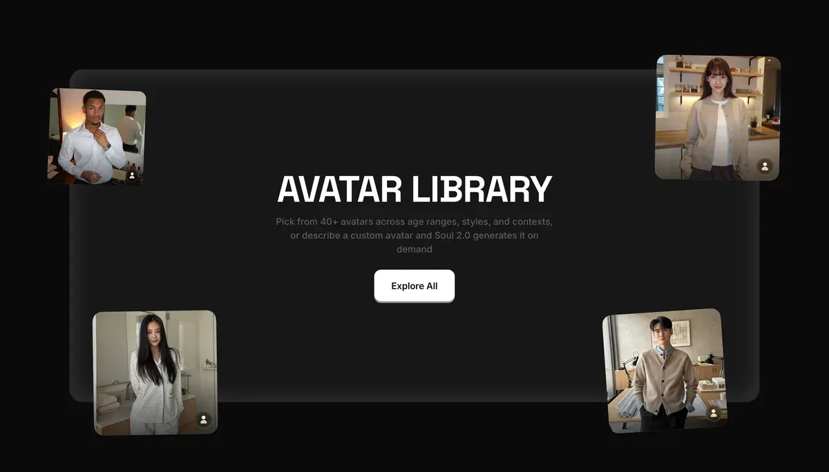 Marketing Studio avatar library, captured 2026-10-18