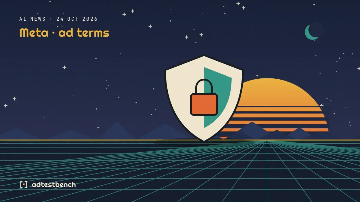 Retro-futurist illustration: a striped sunset over a grid horizon under a starry sky, with a padlock standing on the horizon.